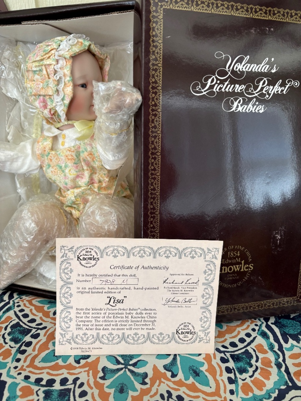 Knowles porcelain doll “Lisa” #7928M